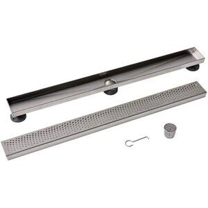Designline 32 in. Stainless Steel Linear Shower Drain Wave Grate